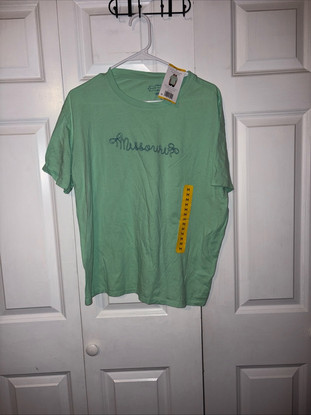 State of Mind Mint Green Missouri Script Short Sleeve Tee